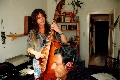im Homestudio 1992 mit Dominic Dias
